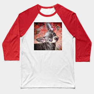 Adorable Cheeky Chihuahua Cute Face red art Baseball T-Shirt